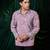 White embroidered giza cotton shirt