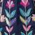 Blue embroidered lycra strech shirt
