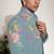 Blue embroidered armani bandhgala and pant