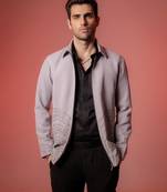 Grey embroidered armani shacket
