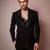Black embroidered armani blazer
