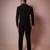 Black embroidered armani blazer
