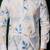 White embroidered lycra strech shirt