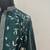 Green embroidered raw silk kurta