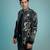 Black embroidered armani shacket