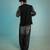 Black embroidered armani shacket