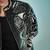 Black embroidered armani shacket