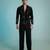 Black embroidered armani shacket