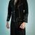 Black embroidered armani shacket