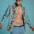 Blue embroidered armani shacket