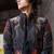 Black embroidered armani indo western jacket