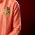 Red embroidered raw silk kurta