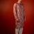 Mauve pink printed raw silk kurta