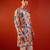 Multicolor printed raw silk kurta