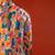 Multicolor printed raw silk kurta