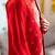 Red embroidered raw silk kurta and nehru jacket