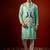 Blue embroidered raw silk kurta and nehru jacket