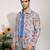 Red embroidered armani shacket