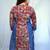 Red Kalamkari Handblock  Printed Cotton Knee-Length kurti