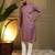 Peach kahdi cotton embroidery print party wear kurta and payjama