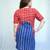Red Dabu Handblock Printed Cotton Knee-Length kurti