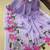 Purple colour leaf digital printed linen cotton saree  with jhalar