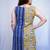 Indigo Bagru Handblock Printed Cotton Boat Neck kurti
