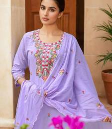 Women Ethnic Motifs Embroidered Thread Work Kurta with Trousers & Dupatta