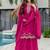 Women Ethnic Motifs Embroidered Regular Thread Work Kurta with Sharara & With Dupatta
