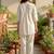 Embroidered Off White Cotton Blend Co Ords for Women