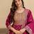 Women Woven Design Kurta with Trousers & Dupatta