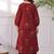 Printed Rust Viscose Rayon Co Ords for Women