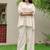 Embroidered Off White Cotton Blend Co Ords for Women