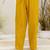Floral Printed Tie-Up Neck Mirror Work Straight Kurta With Trouser & Dupatta
