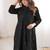 Embroidered Black Cotton Blend Co Ords for Women