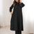 Embroidered Black Cotton Blend Co Ords for Women