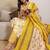 Floral Printed V-Neck Kurta With Trousers & Dupatta