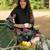 Foil Printed Black Silk Co Ords for Women