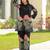 Foil Printed Black Silk Co Ords for Women