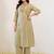 Embroidered Beige Viscose Rayon Co Ords for Women