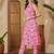 Printed Pink Cotton Blend Co Ords for Women