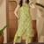 Printed Light Khaki Cotton Blend Co Ords for Women