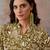 Printed Olive Green & Cream Viscose Rayon Short Straight Kurta With Farshi Salwar Set