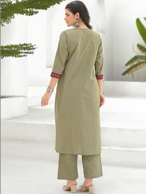 Women Ethnic Motifs Embroidered Regular Thread Work Kurta with Palazzos & With Dupatta 3