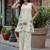 Embroidered Off White Cotton Blend Co Ords for Women