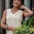 Embroidered Off White Cotton Blend Co Ords for Women