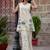 Embroidered Off White Cotton Blend Co Ords for Women