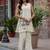 Embroidered Off White Cotton Blend Co Ords for Women