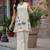 Embroidered Off White Cotton Blend Co Ords for Women