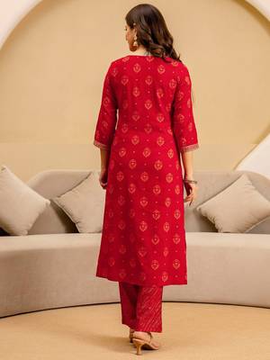Women Ethnic Motifs Embroidered Thread Work Kurta with Trousers & Dupatta 5